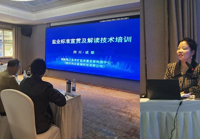 国家轻工业井矿盐质量监督检测中心 盐业标准宣贯及解读技术培训会圆满结束